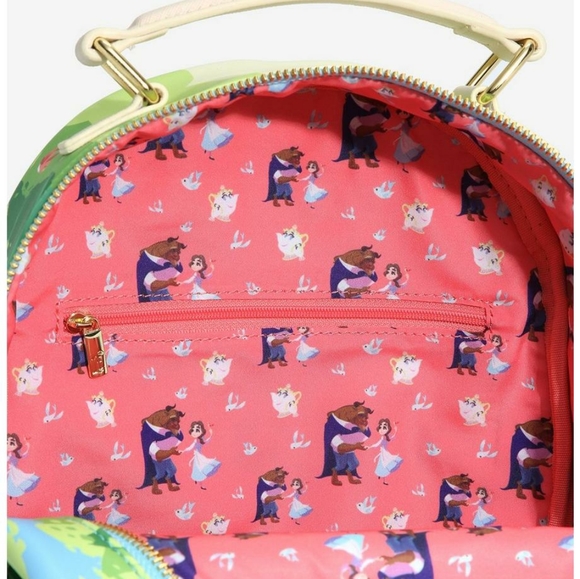 NWT Loungefly Beauty and the Beast mini backpack main image 9